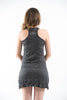 Sure Design Women's Infinitee Ohm Tank Dress Silver on Black