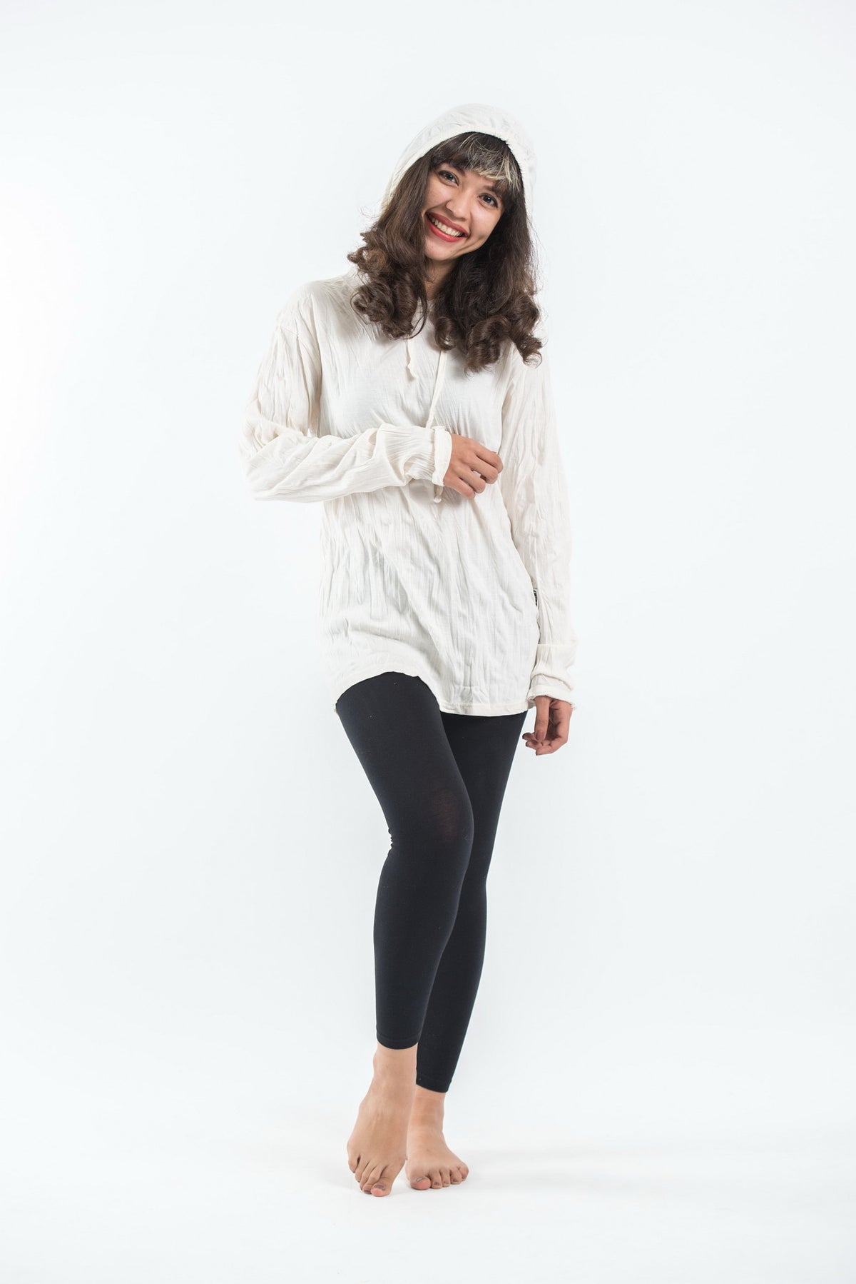 Sure Design Unisex Blank Hoodie White
