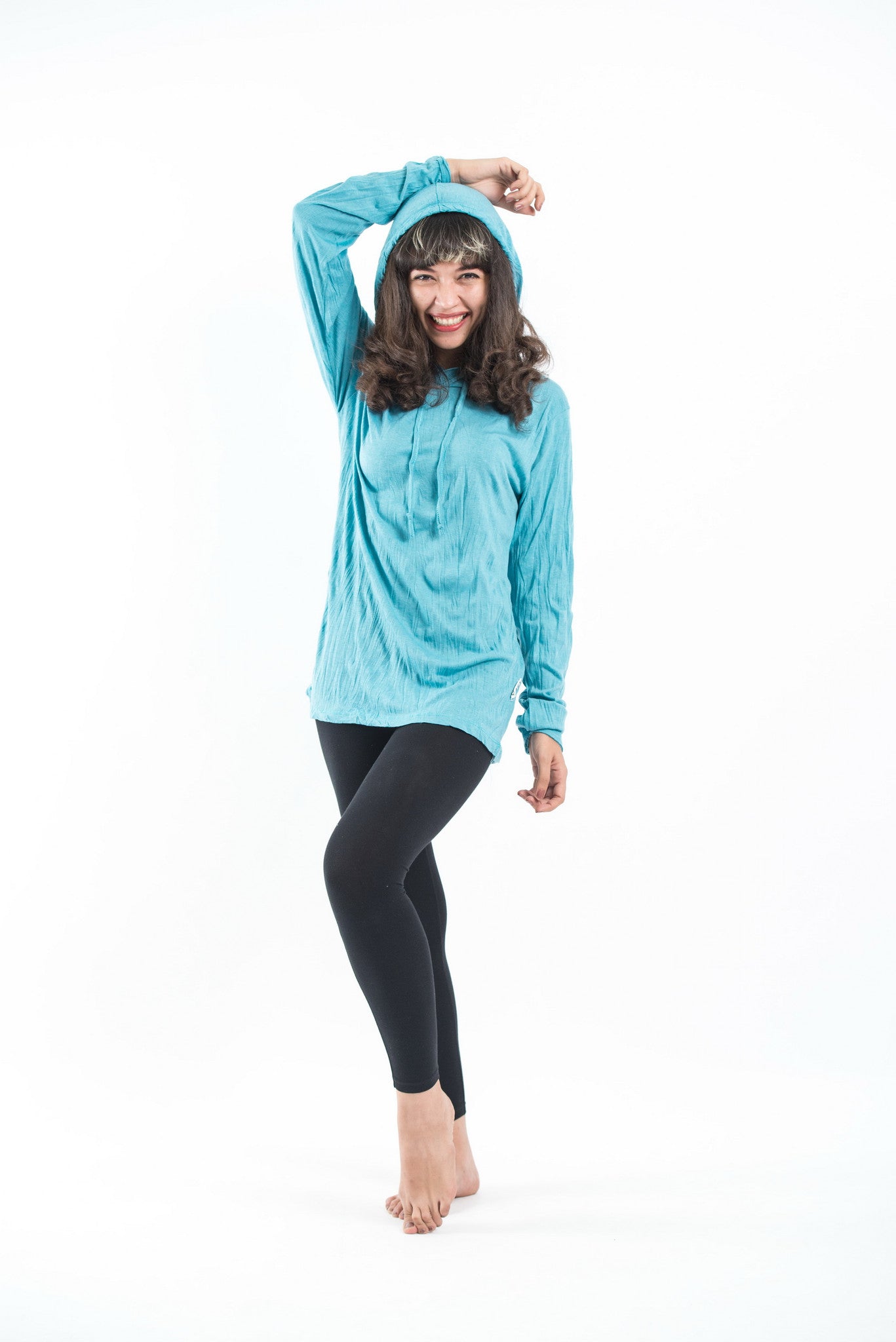 Sure Design Unisex Blank Hoodie Turquoise