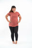 Plus Size Sure Design Women's Blank T-Shirt Brick