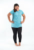 Plus Size Sure Design Women's Blank T-Shirt Turquoise