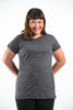 Plus Size Sure Design Women's Blank T-Shirt Black