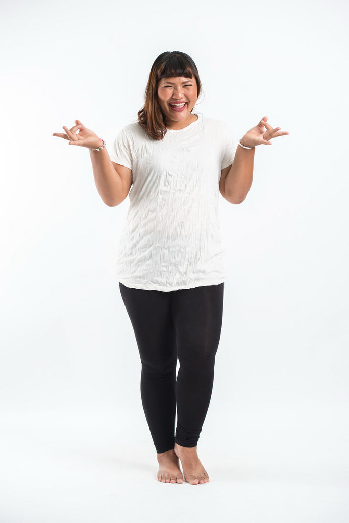 Plus Size Sure Design Women s Blank T Shirt White Sure Design Wholesale