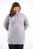 Plus Size Sure Design Unisex Blank Hoodie Gray