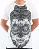 Sure Design Men's Buddha Head T-Shirt White