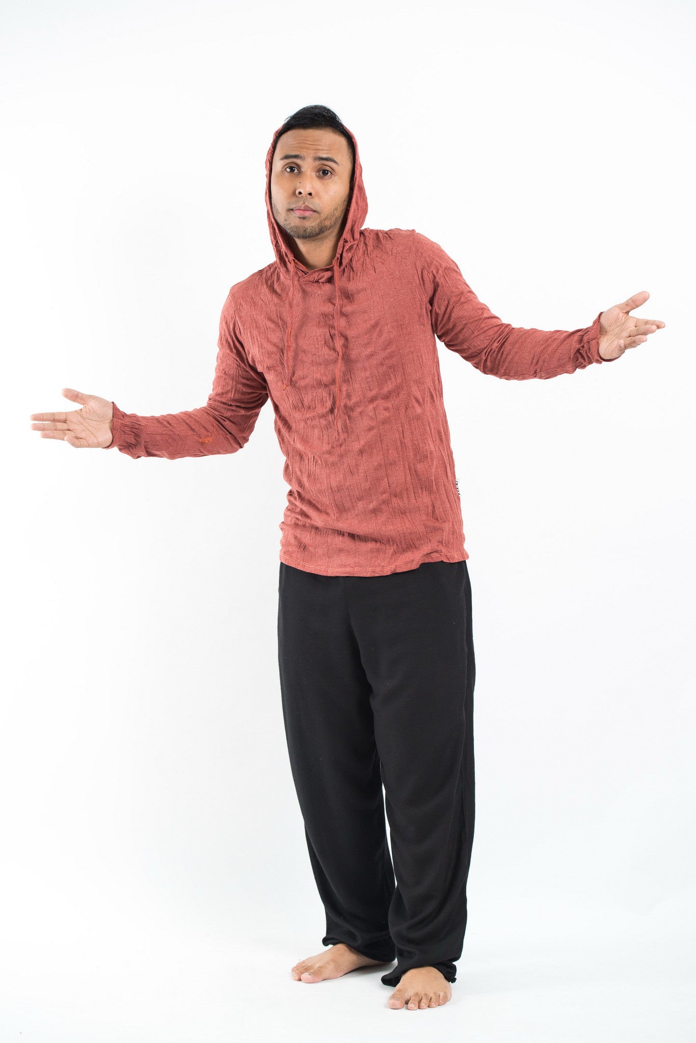 Sure Design Unisex Blank Hoodie Brick