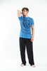 Sure Design Men's Thai Tattoo T-Shirt Blue