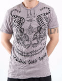 Wholesale Sure Design Men's Thai Tattoo T-Shirt Gray - $9.50