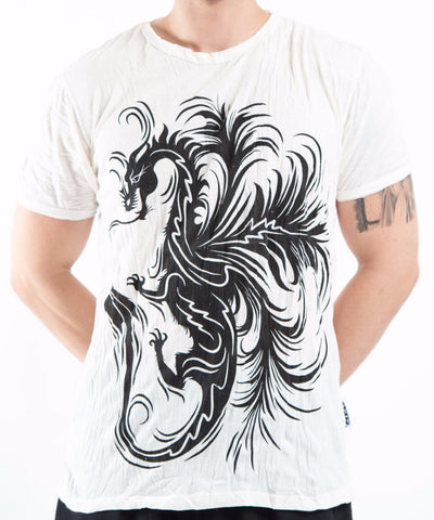 Sure Design Men's The Dragon T-Shirt White