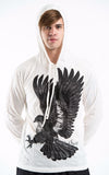 Wholesale Sure Design Unisex Eagle Hoodie White - $8.40