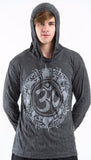 Wholesale Sure Design Unisex Infinitee Ohm Hoodie Silver on Black - $13.00