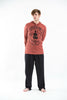 Sure Design Unisex Infinitee Yoga Stamp Hoodie Brick