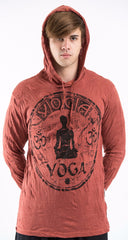 Sure Design Unisex Infinitee Yoga Stamp Hoodie Brick