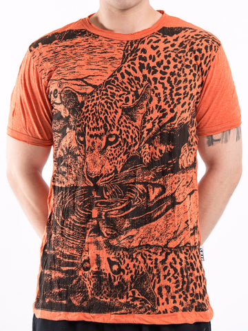 Sure Design Men's Leopard T-Shirt Orange
