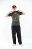 Sure Design Men's Infinitee Ohm T-Shirt Gold on Black