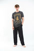 Sure Design Men's Infinitee Yoga Stamp T-Shirt Gold on Black