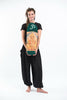 Green Embroidered Ohm + Ganesha Print Cotton & Hemp Yoga Mat Bag