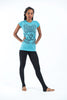 Sure Design Women's Ohm hands T-Shirt Turquoise