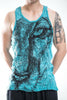 Sure Design Men's Lions Eye Tank Top Turquoise