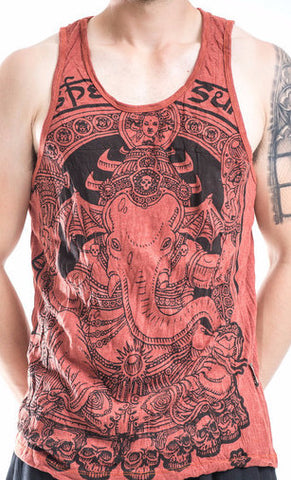 Sure Design Men's Batman Ganesh Tank Top Brick