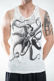 Wholesale Sure Design Men's Octopus Tank Top White - $9.50