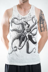 Sure Design Men's Octopus Tank Top White