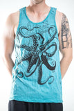 Wholesale Sure Design Men's Octopus Tank Top Turquoise - $9.50