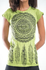 Sure Design Women's Dreamcatcher T-Shirt Lime