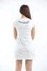 Sure Design Women's Ganesh Mantra Dress White