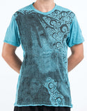 Wholesale Sure Design Men's Smoking Rasta T-Shirt Turquoise - $7.00