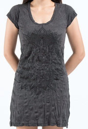 Sure Design Women's Lotus Mandala Dress Black