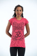 Sure Design Women's Ohm hands T-Shirt Red