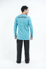 Sure Design Unisex Ohm and Koi fish Long Sleeve T-Shirt Turquoise