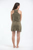 Sure Design Womens Gandhi Tank Dress Green