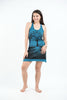Sure Design Women's Tree Of Life Tank Dress Denim Blue