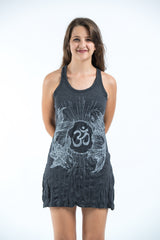 Sure Design Women's Ohm and Koi fish Tank Dress Silver on Black