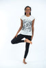 Sure Design Women's Ohm and Koi fish T-Shirt White
