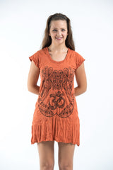 Sure Design Women's Ohm hands Dress Orange