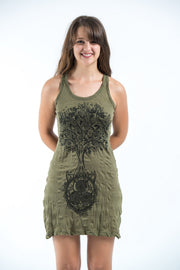 Sure Design Women's Celtic Tree Tank Dress Green