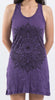 Sure Design Women's Lotus Mandala Tank Dress Purple