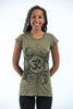Sure Design Women's Ohm and Koi fish T-Shirt Green