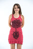 Sure Design Women's Celtic Tree Tank Dress Red