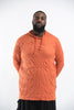 Plus Size Sure Design Unisex Blank Hoodie Orange