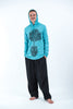 Sure Design Unisex Celtic Tree Hoodie Turquoise