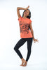 Sure Design Women's Ohm and Koi fish T-Shirt Orange
