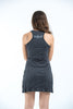 Sure Design Women's Celtic Tree Tank Dress Silver on Black