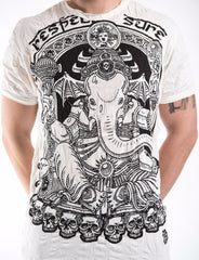Sure Design Men's Batman Ganesh T-Shirt White