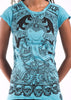 Sure Design Women's Batman Ganesh T-Shirt Turquoise