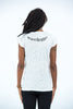 Sure Design Women's Ganesh Mantra T-Shirt White