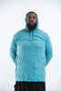 Plus Size Sure Design Unisex Blank Hoodie Turquoise